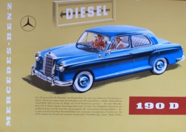 Mercedes-Benz 190 D Modelprogram 1958 Carbrochure  (3470)